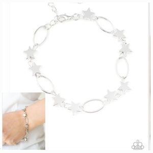 STARS AND SPARKS SILVER BRACELET